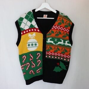 UGLY CHRISTMAS Vintage Knit Vest